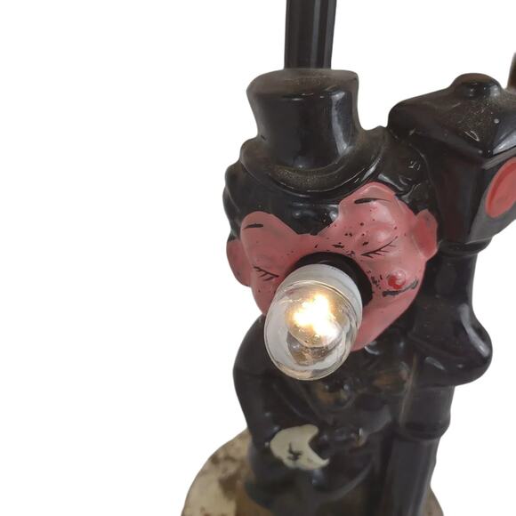 Vintage 1950s Apco Drunk Man Hobo Lamppost Bar 13" Table Lamp MCM Man Cave - Picture 8 of 14